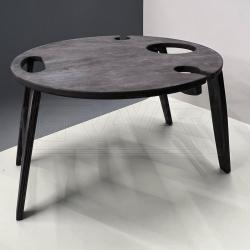 Винный столик на 2 бакала, 35х25 см, Черный