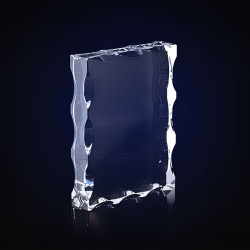 Кристалл из стекла 150х100х30 мм. SH7-2