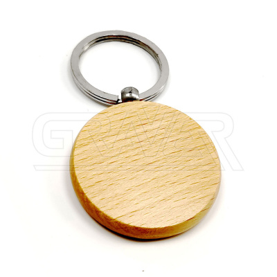Брелок круглый 3,5 мм, деревянный