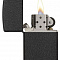 Зажигалка Zippo Classic с покрытием Black Crackle 236 Черная матовая
