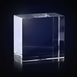 Кристалл из стекла 100х100х50 мм. SH52